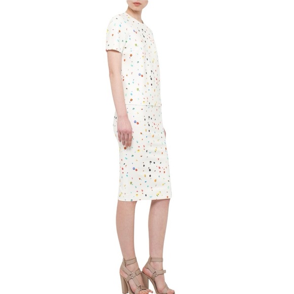 Akris Punto Dresses & Skirts - Akris Punto Dressy Fitted Stretch Colorful Boulder Print Midi Skirt Size 8